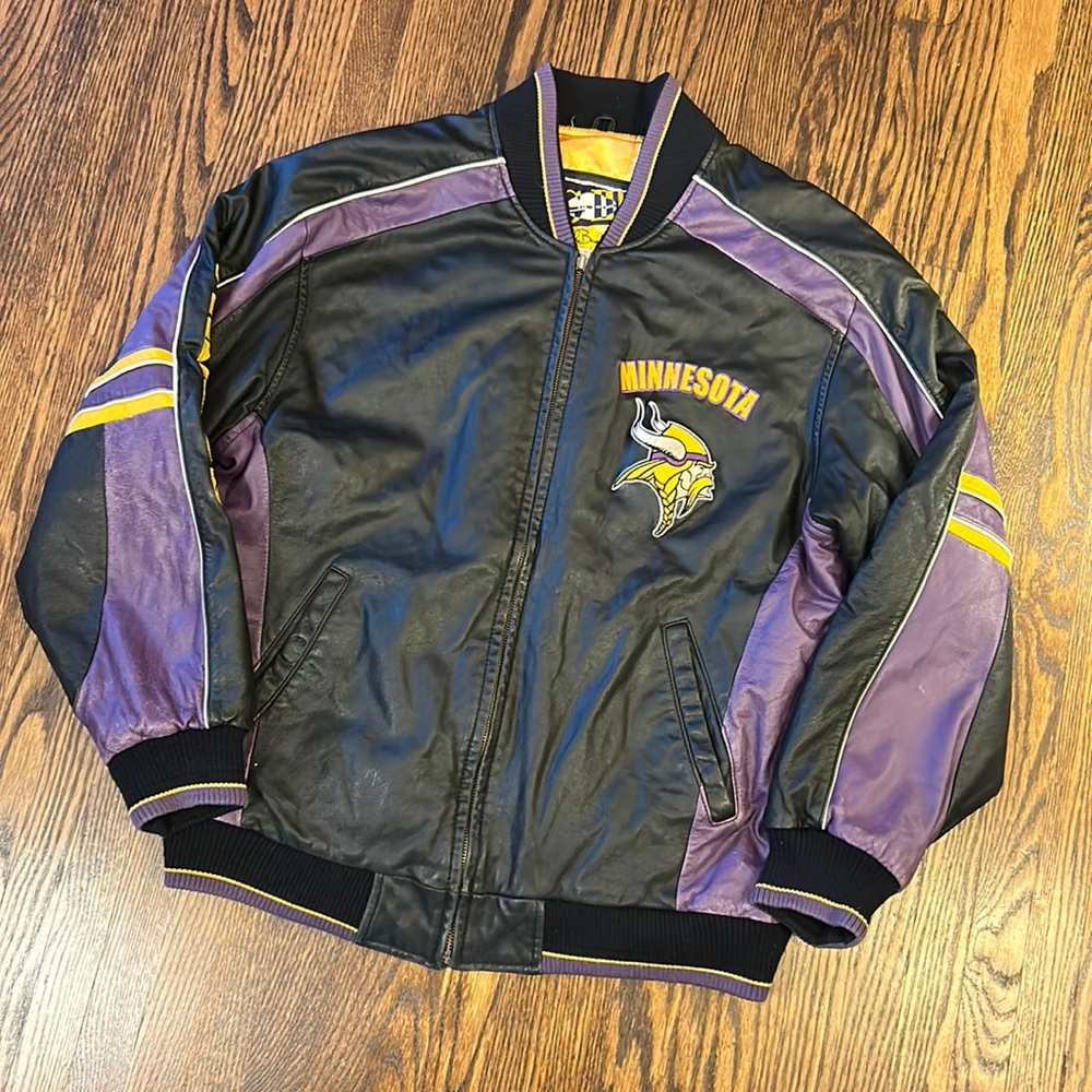 Vintage Black and Purple Varsity Jacket